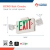 Lithonia Lighting Basics LED Exit Sign/Emergency Light Combo, Red/Green Switchable