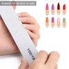 25 Pack 100/180 Grit Nail Files for Acrylic Nails, Rectangle