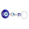 Turkish Blue Evil Eye Keyring, Good Luck Keyring with Ring,