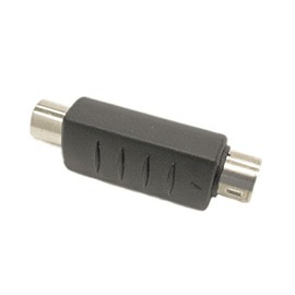 S-Video Male to RCA Female Adapter RCA F to S-Video Coupler with Gold Plated Contacts Stereo Cable Connector Audio Video Tool Less Hook-Up Component Connector