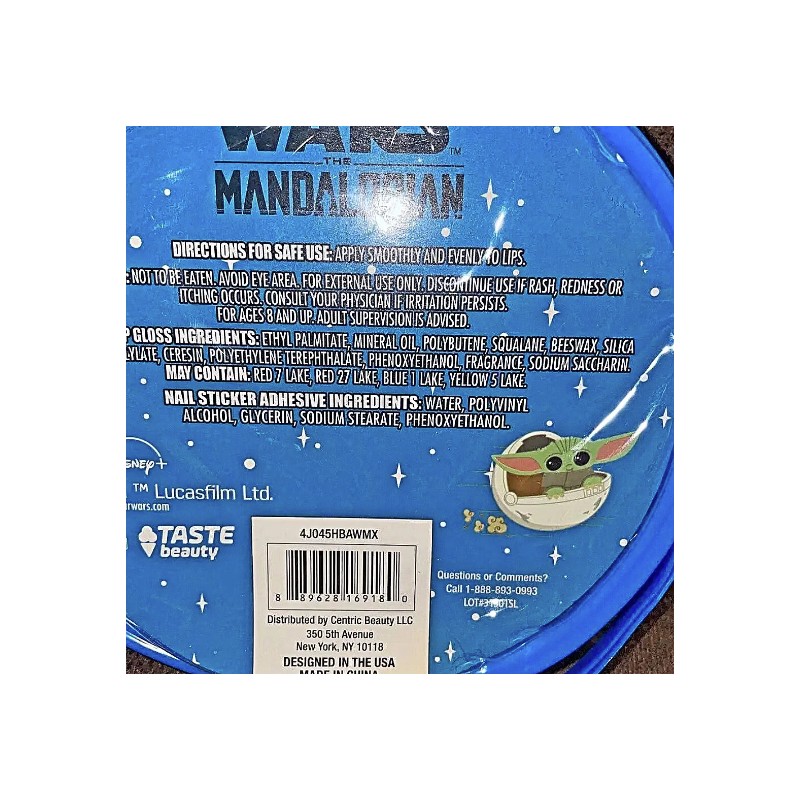 ✨ Star Wars Mandalorian 4 Lip Gloss + BONUS Nail