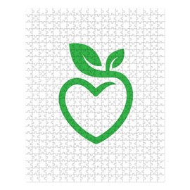 CafePress Veganism is Love Vegan Vegetarian Vegggie Bio Gift Large Puzzle, 500 pcs.