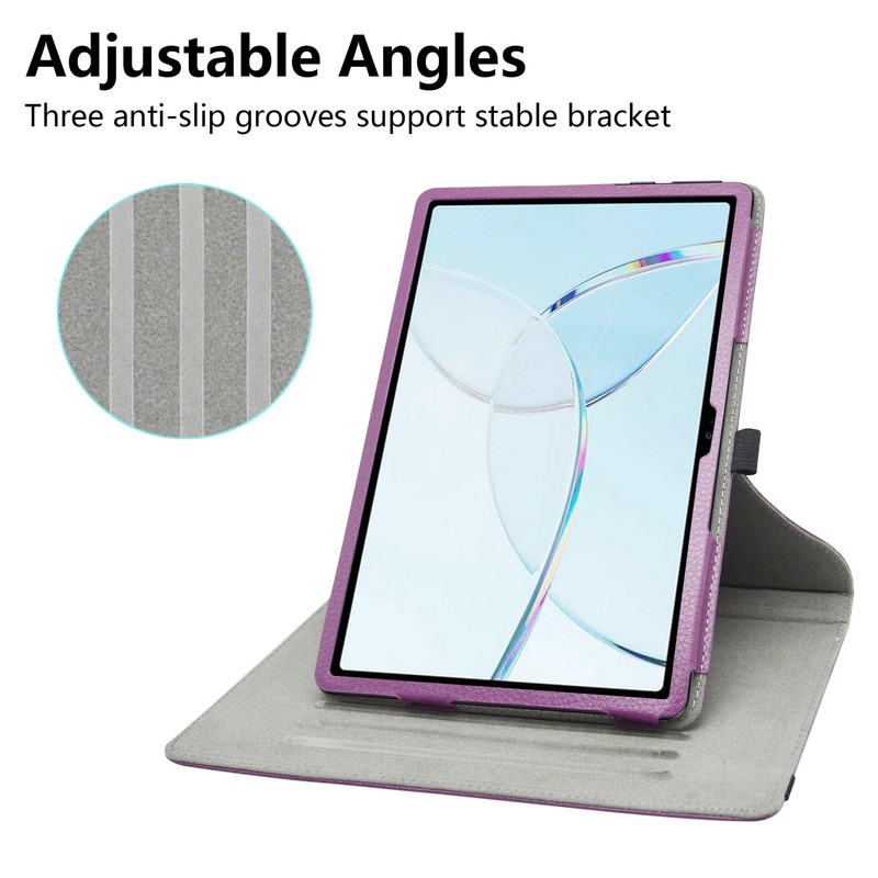 JRTAL Compatible with Doogee T10E Case, 360° Rotating Cover Faux