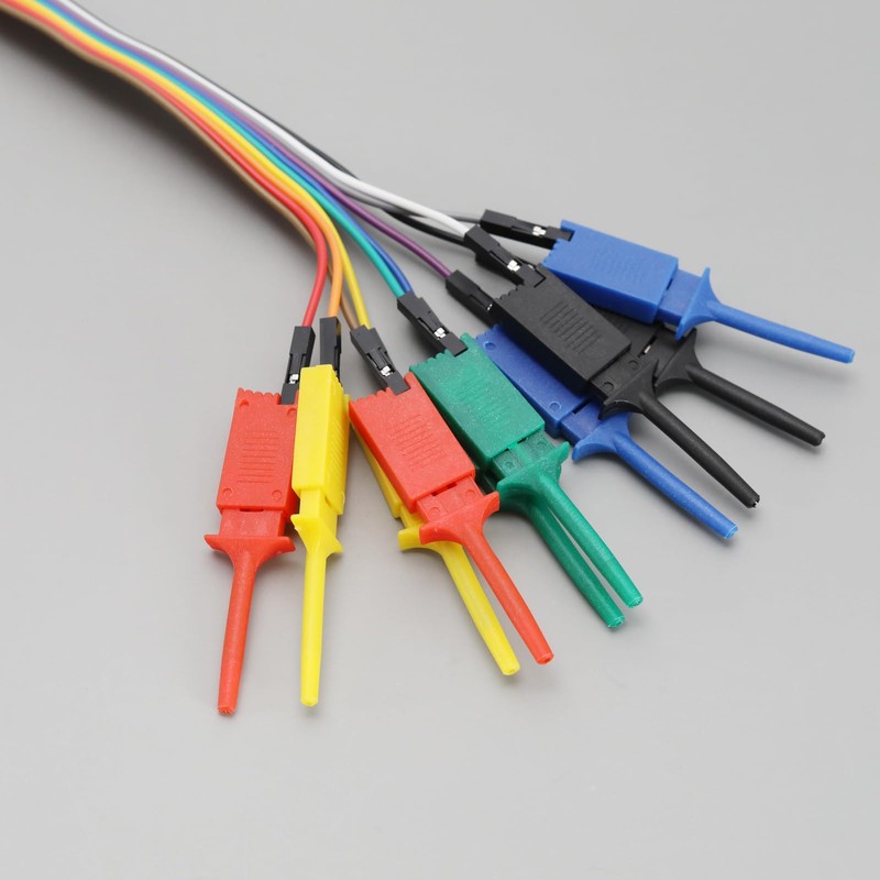 Create idea 10PCS Logic Analyzer Test Hook Clip Grabber Jumper
