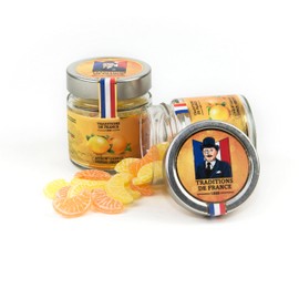 French Old Fashioned Hand Made Hard Candy (Lemon- Orange)-4.6oz
