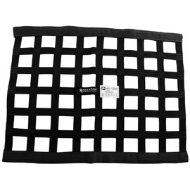 Allstar ALL10280 Black 18" High x 18" Wide Square Border Style Ribbon Window Net