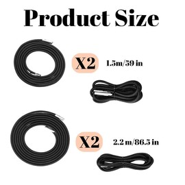 XXLKVSK 4Pcs Gravity Chair Repair Cord Replacement Cord, Replacement Elastic Cords for Sunloungers Garden Lounger Deck Chair (Black)