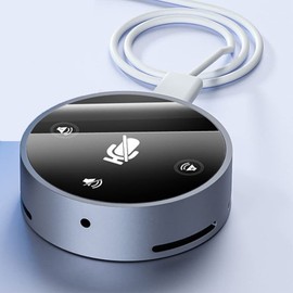 DaeAnjun Upgrated USB Conference Microphone with Speaker, Omnidirectional, Touch-Sensor Mute/Volume, for Zoom Meetings