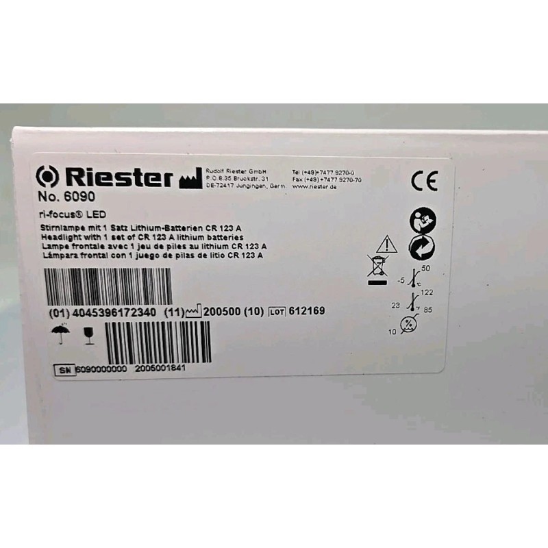 Riester 6090 Germany Ri-Focus LED Exam Light Headlamp Surgical Medical