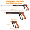 FIXFANS Pressure Washer Gun Kit, 5000PSI Power Washer Handle Gun