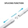 37-211in Retractable Wall or Ceiling Mount Curtain Track System for