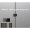 Refrigerator Door Locks Double Button Adhesive Fridge Lock with Keys,