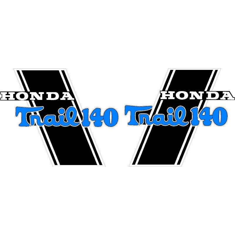 GFG CT70 K0 H Style Blue "Trail 140" frame Decals,