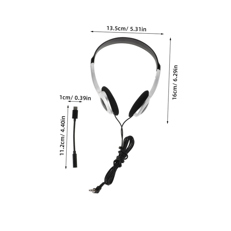 jojofuny Comfortable Retro Wired Headphones for Boy Girl Compatible Computers
