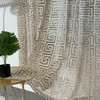 Black and Gold Sheer Curtains for Living Room Luxury Tulle