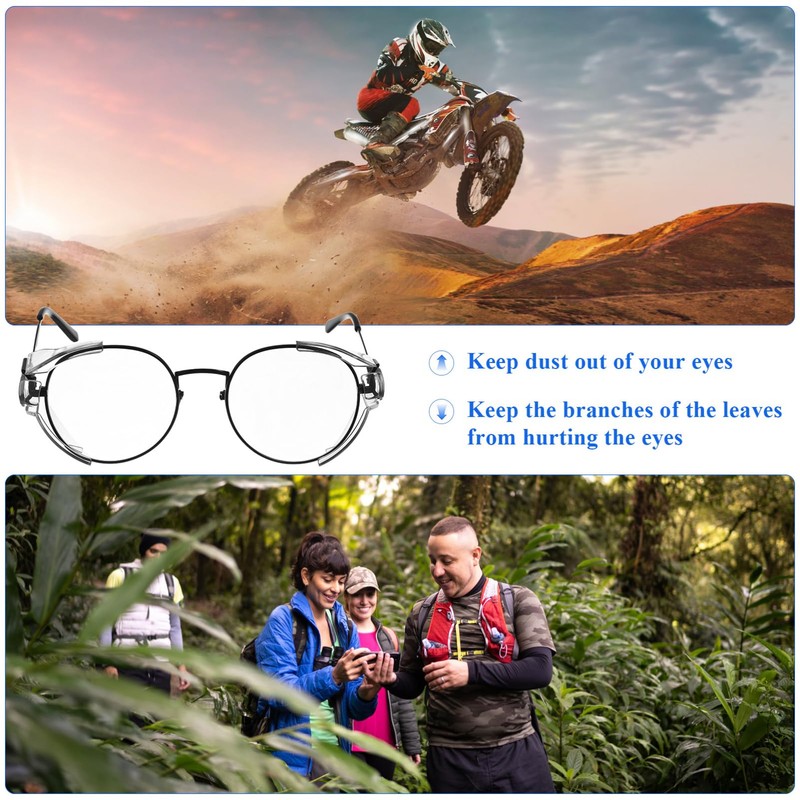 HEALEEP 2 Pairs Side Shields For Glasses: Side Shield For