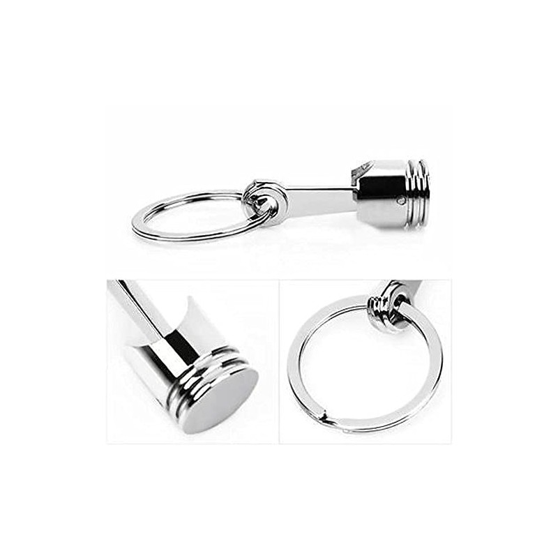 MauSong Creative Auto Parts, Mini Engine Piston Model Keychain, Alloy