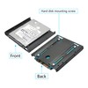 2pcs 2.5" to 3.5" Hard Drive Bracket - Metal SSD
