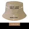 TOSKATOK® Unisex Reversible Cotton Summer Bucket/Bush HATS-KHAKI/SAND-60