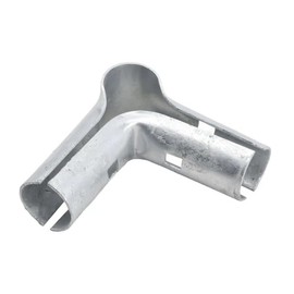 Chain Link 1 3/8" x 1 3/8" Corner Line Rail Clamp Galvanized Steel (Pack of 4)