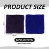 HINFHI 12-Piece Sports Wristband, Soft And Elastic Wristband, Absorbent Wristband,
