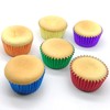 Mombake Standard Rainbow Cupcake Cases Muffin Foil Paper Baking Cups(6
