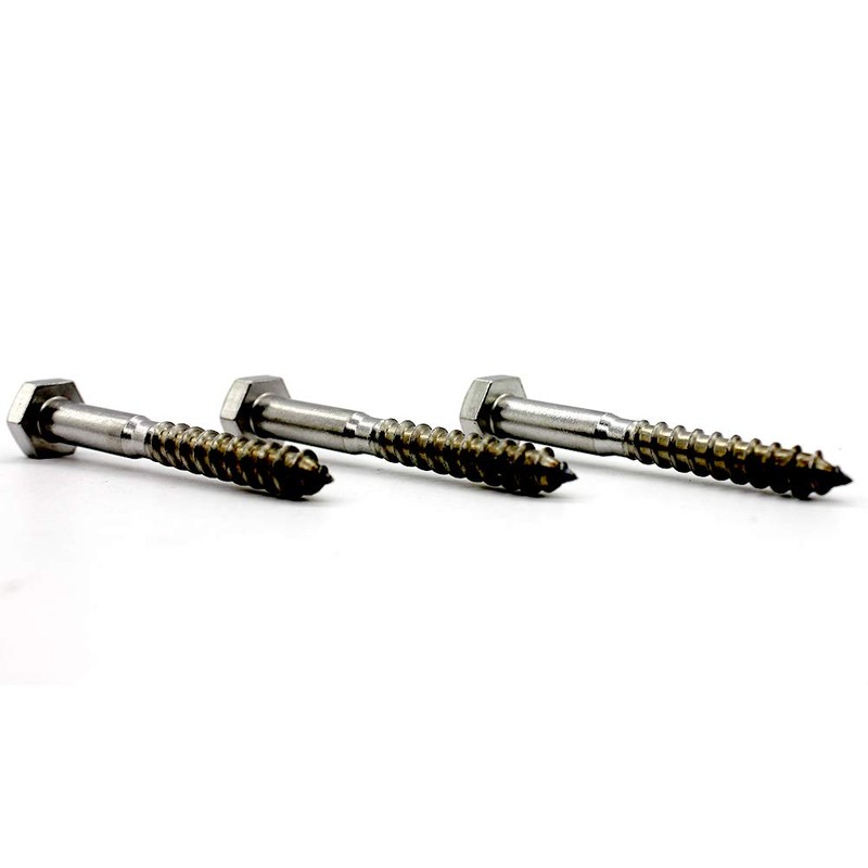 FULLERKREG Hexagonal Wood Screws with Washers A2 Stainless Steel DIN