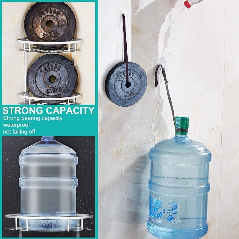 The Perfect Part Shower Caddy Bathroom Shelf, 2 Tiers Corner