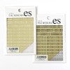 Mini Alphabet Nail Stickers, White & Black, Set of 2,