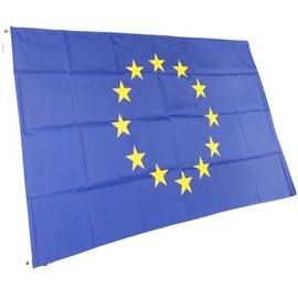 NWFlags European Union Flag 3ft x 2ft 75d Premium Polyester Suitable For Flagpoles | Strong Polyester 3x2 foot material flag with Eyelets