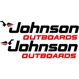 Johnson Seahorse Outboard Motor Decal 2pcs Kit Vinyl Graphics 14"
