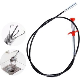 Flexible Grabber Claw Pick Up Reacher Tool 4 Claws Bendable Hose Pickup Reaching Assist Tool for Litter Pick, Home Sink Drains Toilet Trash Hair Clog Sink Snake Remover Tool (24 Inch)