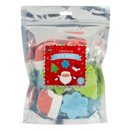 abeec 10 Christmas Bath Bombs - Bath Bomb Gift Set - Stocking Fillers Kids - Christmas Eve Box Fillers For Kids - Secret Santa Gifts - Bath Bombs For Kids