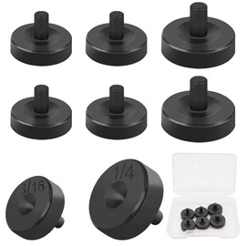 Tnisesm Steel Adapters Suit for 3/16, 1/4 Double & Single Flaring Tool Kit Brake Line and Brass Tubing Tool