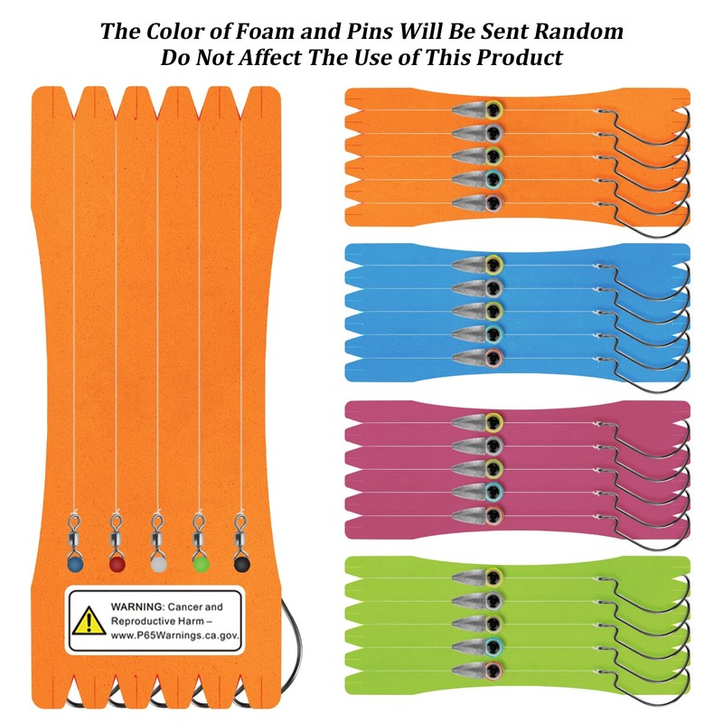 THKFISH Texas Rigs for Bass Fishing Rigs with Weights Hooks,