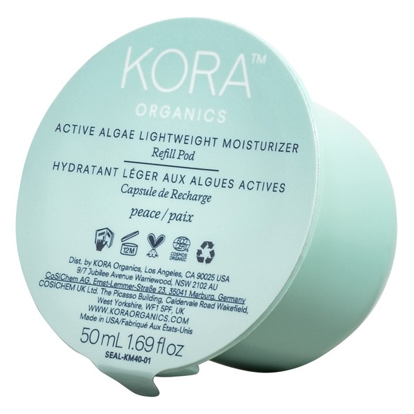 KORA Organics Active Algae Lightweight Moisturizer Refill Pod, Hydrate and