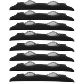 8 packs of extended welding helmet sweatbands, helmet sweatbands, air cushion sweatbands (black) (Black)