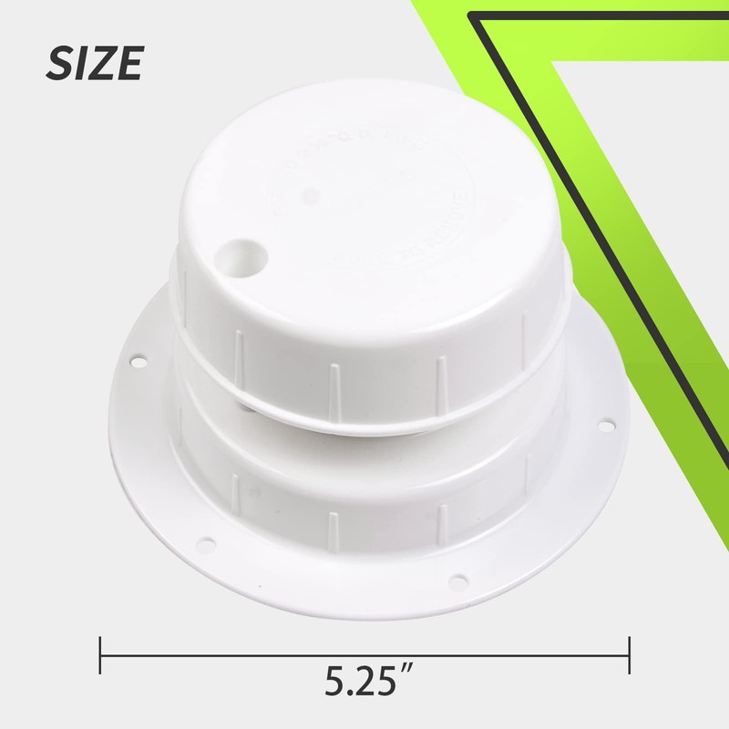 RVMATE RV Vent Cap with Screen, RV Sewer Vent Cap