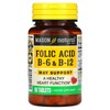 Mason Natural Folic Acid B6 & B12, 90 Tablets