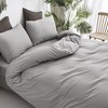 Cottonight Silver Grey Comforter Sets Queen Light Gray Bedding Comforter