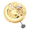 8N24 Watch Movement Golden Alloy Automatic Hollow Out Watch Replacement