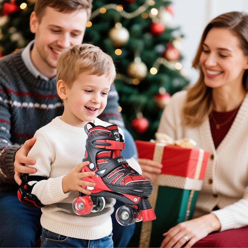 SULIFEEL Adjustable Kids Roller Skates for Boys Ages 3-5 5-8