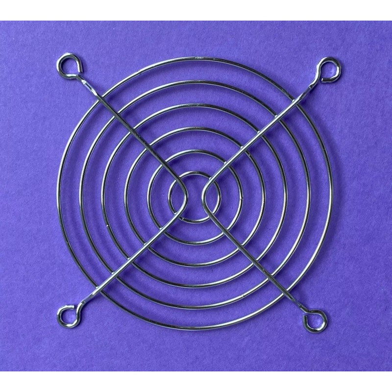 Unbranded 90mm Chrome Finished Fan Grill Guard Metal Steel Wire