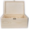 Wooden Storage Box with Lid and Gold Clasp | 30