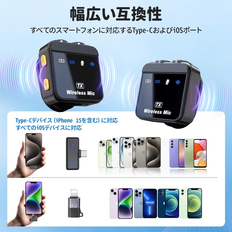 Pin Microphone, Wireless, Ultra Small, Wireless Pin Microphone, 360° Sound