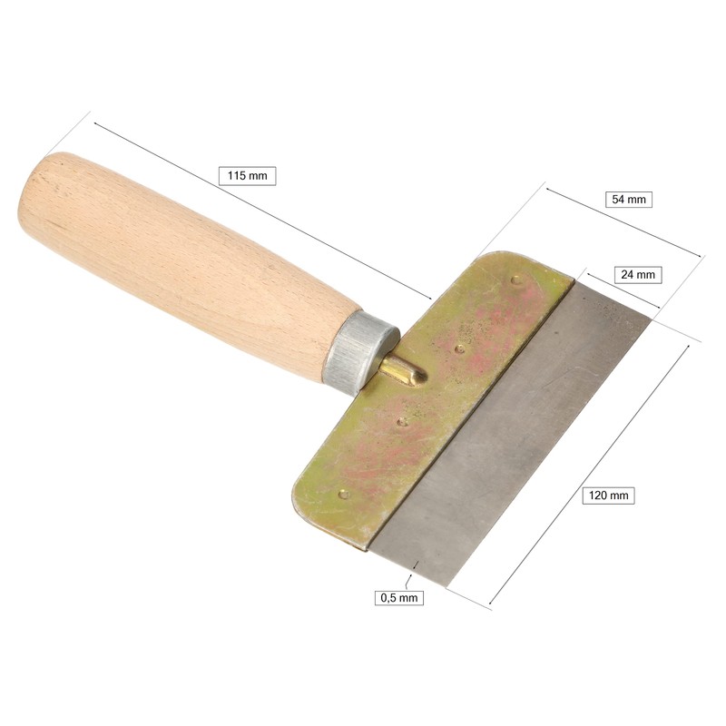 KOTARBAU® Set of 2 Scraper Spatulas 120 mm with Wooden
