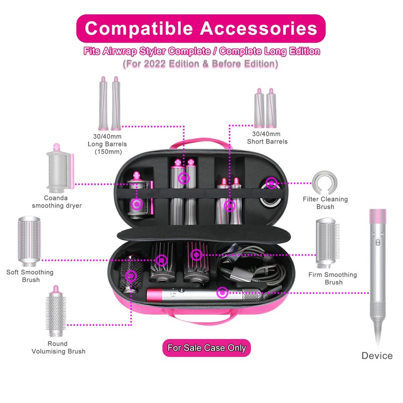 RLSOCO Hard Case for Dyson Airwrap Complete Long/Complete Styler HS08