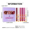 Set De Pintalabios X Make-up Press, Brillo Labial Liso Y