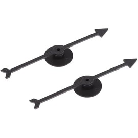 2Pcs Spinner Game Engaging Board Arrow Set Home and School Party Spinners Plastic Craft with Suction Cup Board Games Accessories (Black)