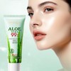 Eazerom 24 Aloe Vera Gel,50g für Gesicht,Körper,Haare,Sonnenbrand,After Sun,Narben,Beruhigend & Hydratisierend,Reines